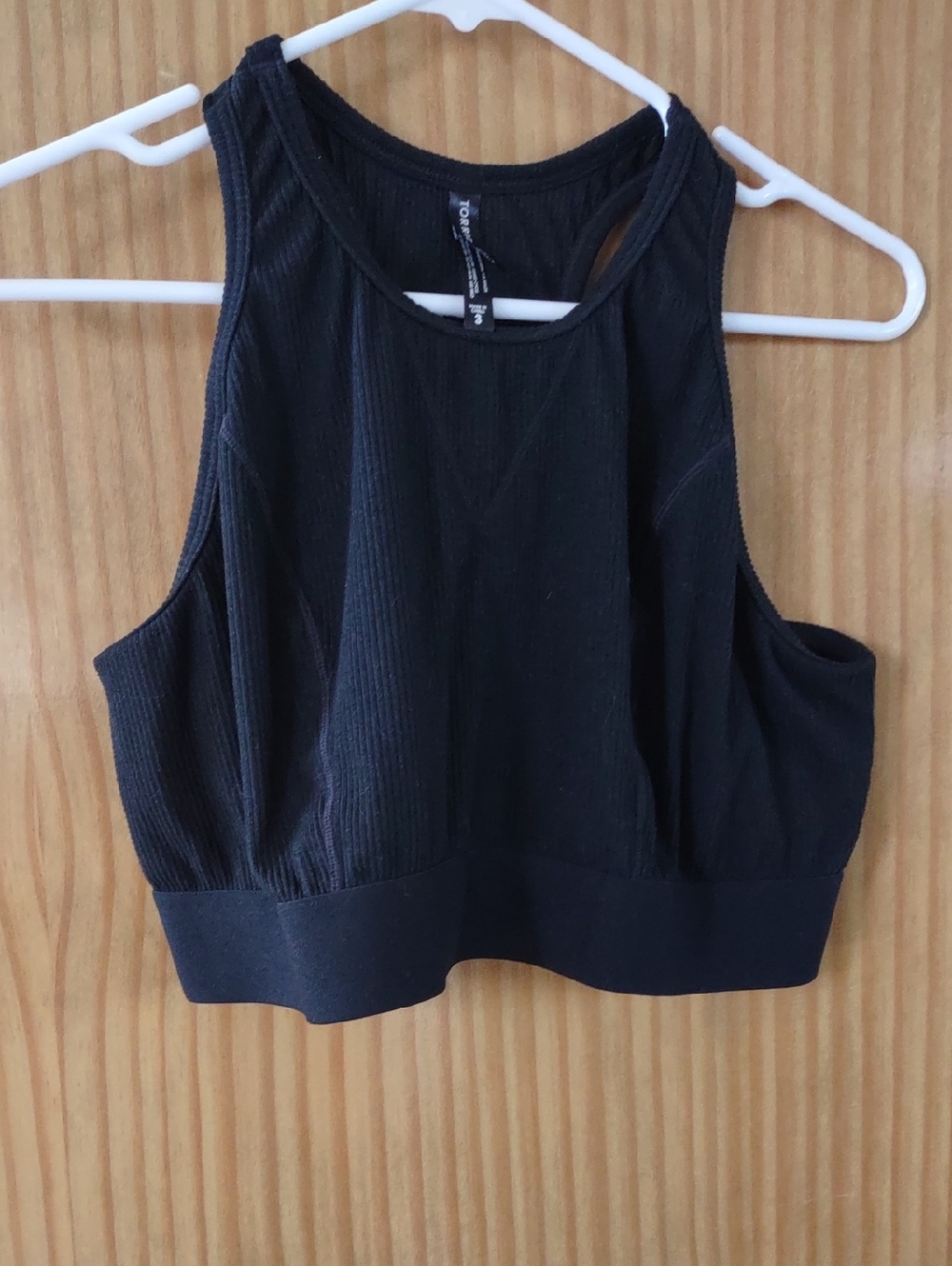 3X Torrid Black Ribbed Scoop Neck Sports Bra
